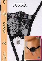 G-string and Necklace Ose Luxxa Set PRUNE